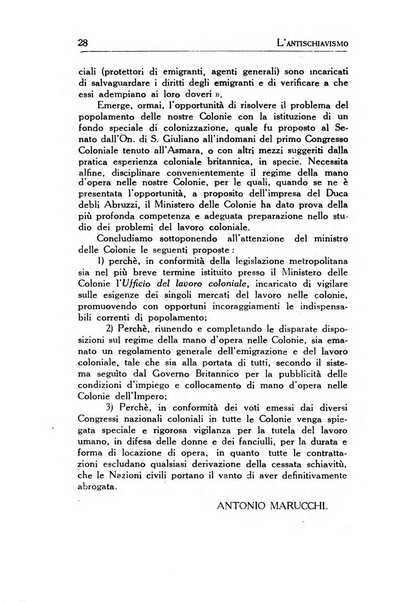 L'antischiavismo organo della Società antischiavista d'Italia e dei comitati antischiavisti nazionali